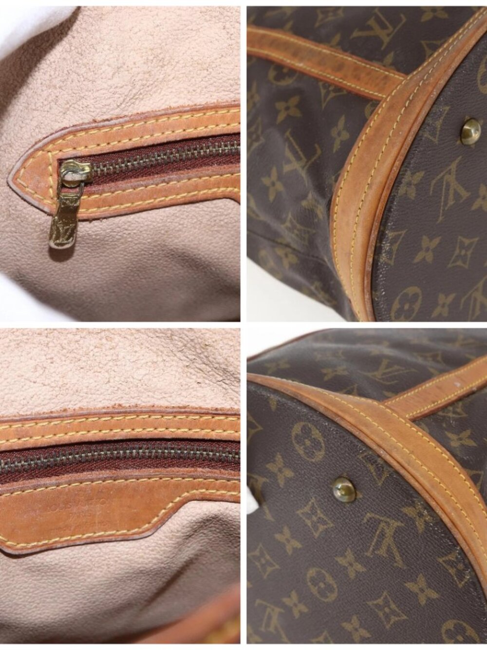 LOUIS VUITTON Monogram Bucket GM Shoulder Bag M42236 LV Auth - Picture 12 of 16